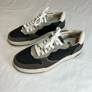Madewell court suede sneakers olive colorblock size 8